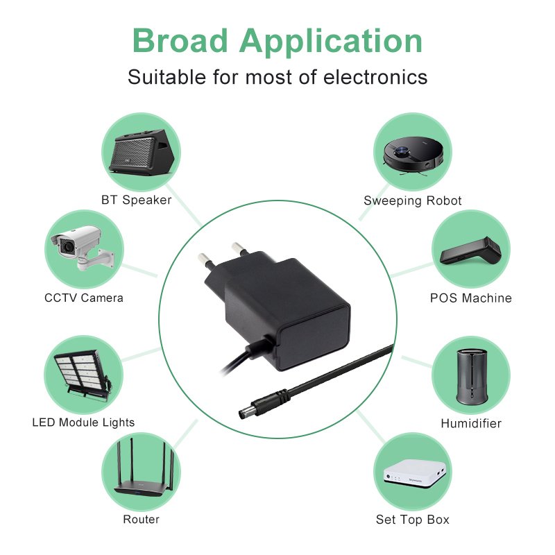 OEM US EU EK KC UK plug UL FCC KC compact AC/DC adapter Wall power supply 5v 1a Transformer 12v1a Power Supply