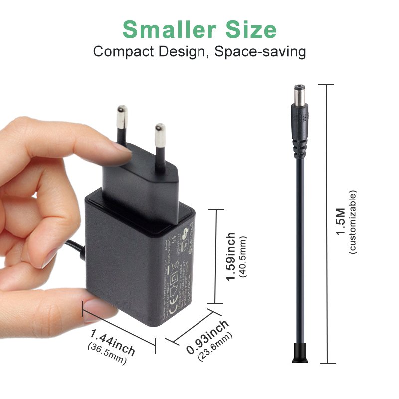 OEM US EU EK KC UK plug UL FCC KC compact AC/DC adapter Wall power supply 5v 1a Transformer 12v1a Power Supply
