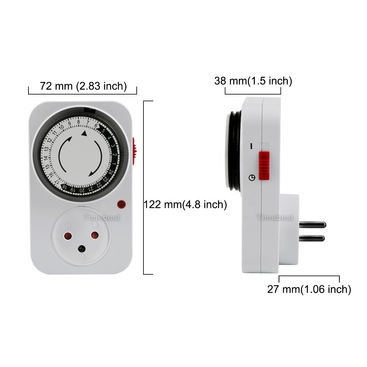Professional Manufacturer Outdoor Timer Control Socket Plug In Timer