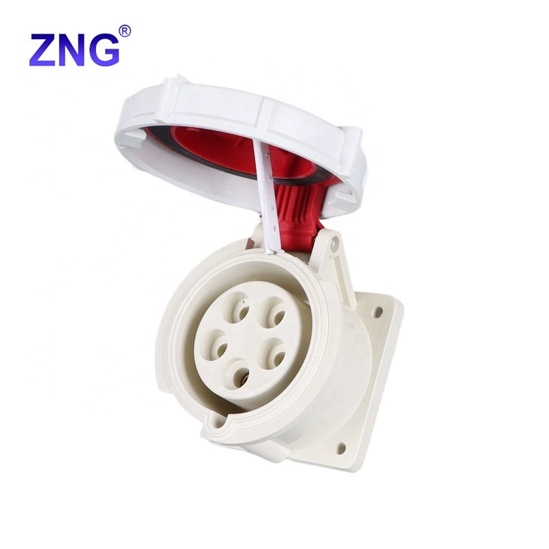 IP67 Waterproof 380V/415V 32 Amp 5 Pin Panel Industrial Plug And Socket