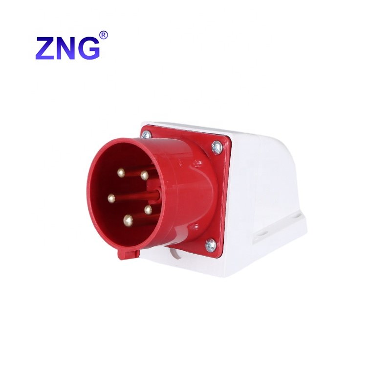 ZNG-525 Wall Mounted Plug Socket 32A 5 Pin Appliance Inlet