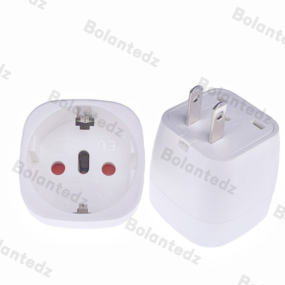 EU to UK AU US Swiss Italy plug adapter Schuko Type F Euro Round Pins Socket To Type G Type B 3 Pins Converter Adapter