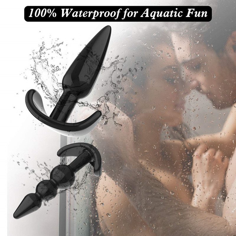 Tpe Anal Plug 4 Piece Set G Spot Prostate Massage Masturbation Butt Plug Pull Beads sex Toys Plugs Anales