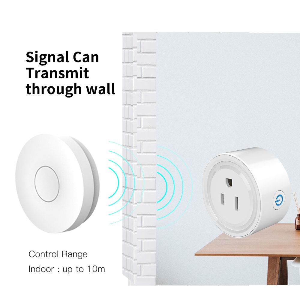 SIXWGH Wireless Switches Sockets set us plug adapter waterproof switch remote control power Outlet Relay for Electrical Safety