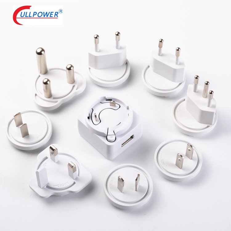 ICP06C-050-1000 AU US UK EU plugs Multi-blade Interchangeable plug Detachable Power Supply Ac Dc Power Adapter