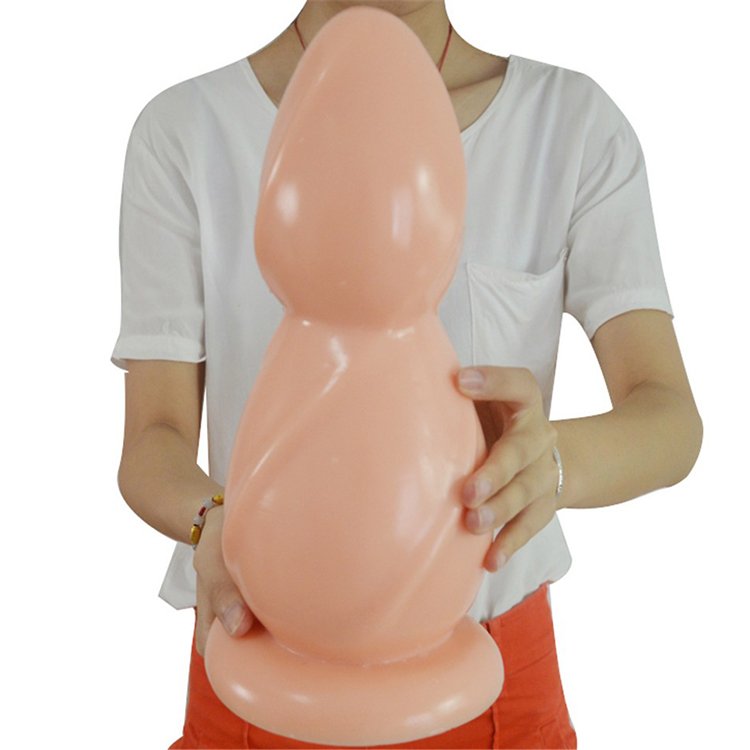 L 12" D 4.7" super thick wide big large giant anal toys xxl huge sex toys gourd humpty bumpty fat extreme giant anal butt plug