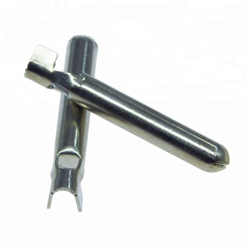4.8 us power plug brass ground pin,plug insert hollow round pin