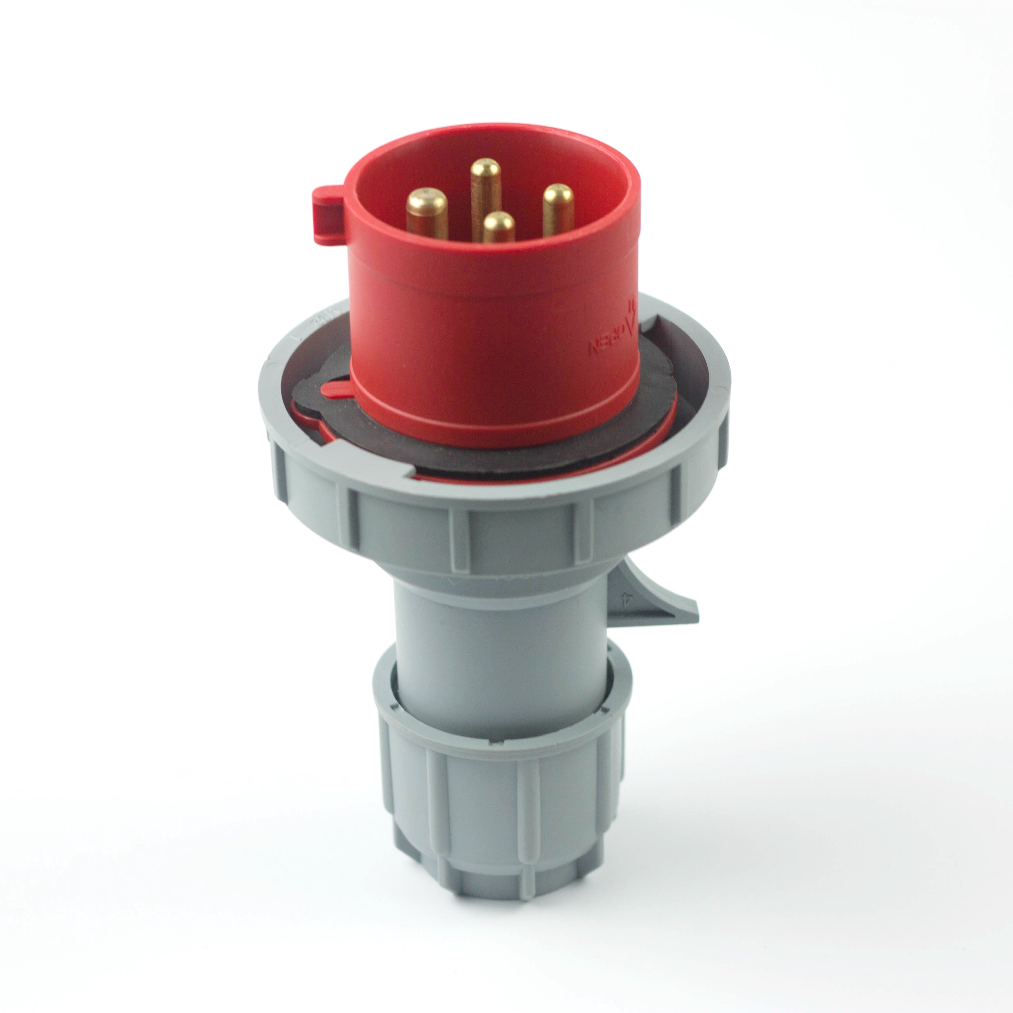 High Quality 63a 4 Pin 400v Ip44 En/cee/iec60309-2 Industrial Electric Plug Socket