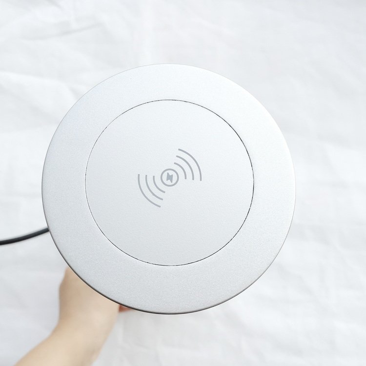 Australian Plug Surge Protector Intelligent Manual Pop Up Socket Electric Outlet Power Dual USB with Wireless Charger
