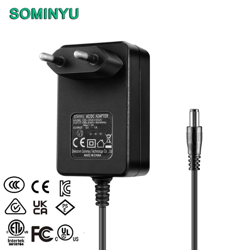 En62368 En60335 Certified 100 240V 50 60Hz AC to DC 12V 1.5A 18W Efficiency Level VI Power Adapter with EU Plug