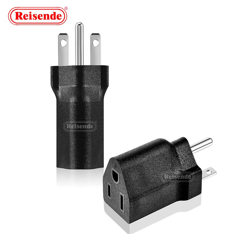 6-15P to 5-15R Plug Adapter Electrical Converter Air Conditioner Plug Converter Power Adapter Standard Grounding