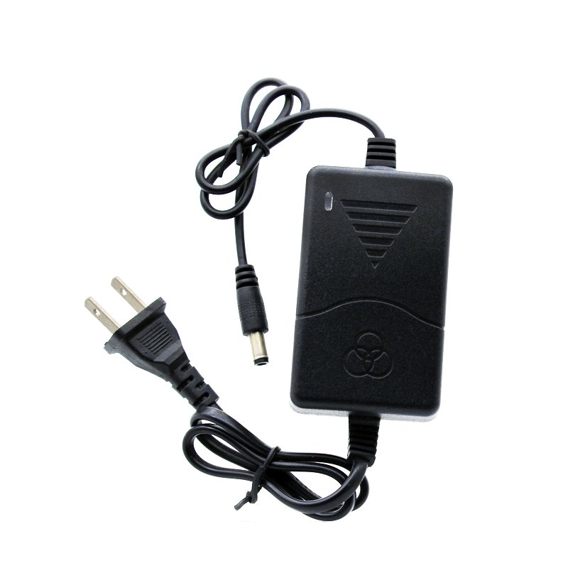 Factory Plastic housing Two-wire power adapter EU/UK/USA AC Plug 5.5*2.5/5.5*2.1mm DC Connector 12V 1A Power Adapter