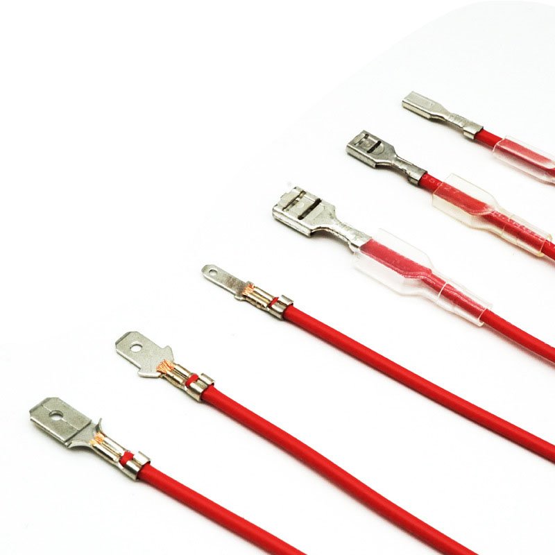 2.8/4.8/6.3 mm Plug Unitech Spring Terminal Female Insulated Machine Equipment Crimp Spade Connector Production With Wire Cable