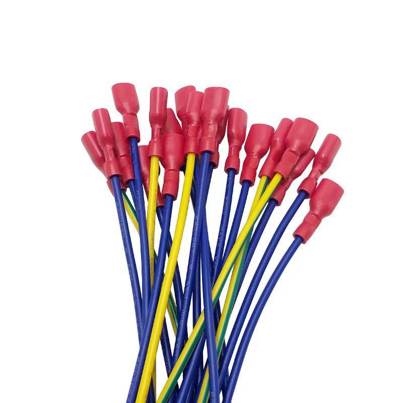 2.8/4.8/6.3 mm Plug Unitech Spring Terminal Female Insulated Machine Equipment Crimp Spade Connector Production With Wire Cable