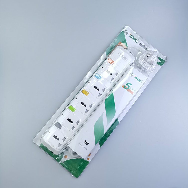 UK Power Wall Electrical Plugs and Sockets Extension Wire Electric 3 Way Multi Plug Socket 3/4/5 gang extension socket