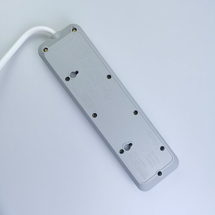 UK Power Wall Electrical Plugs and Sockets Extension Wire Electric 3 Way Multi Plug Socket 3/4/5 gang extension socket