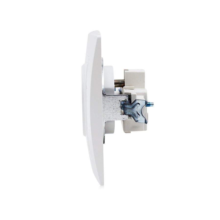 EU Standard French Type Single Wall Mounted Electrical Plug Sockets 16A 110V-250V