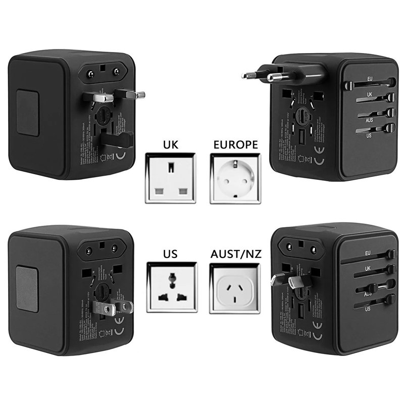 Travel Adapter Usb 20w Pd Wall Power Travel Adaptor Multi Plug Universal Travel Adapter