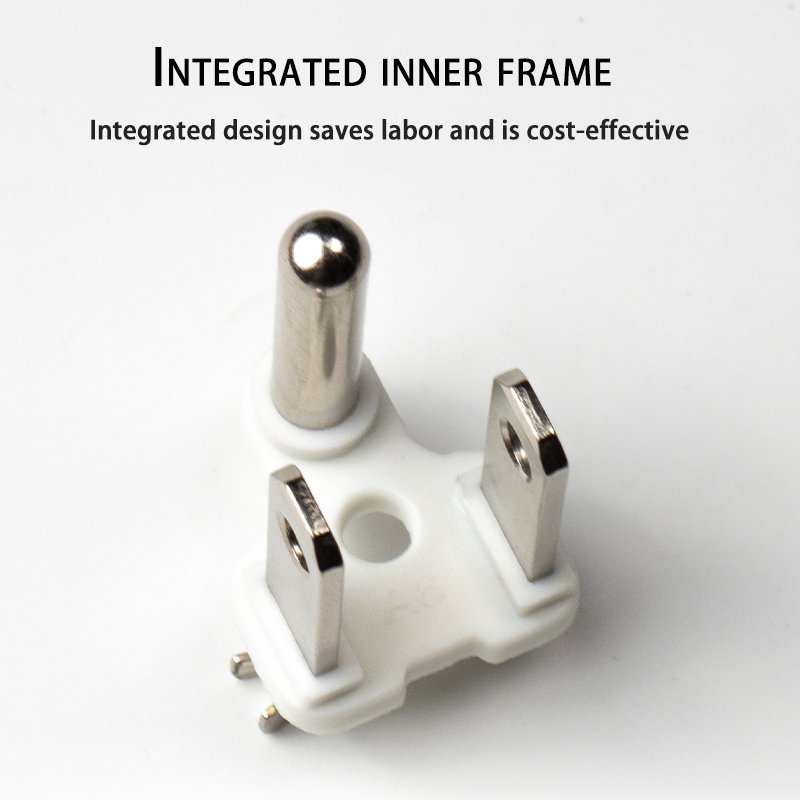 American Standard U Shape Integrated Inner Frame Copper And PBT Suitable For 13mm Thickness US Power Plug And Socket Insert