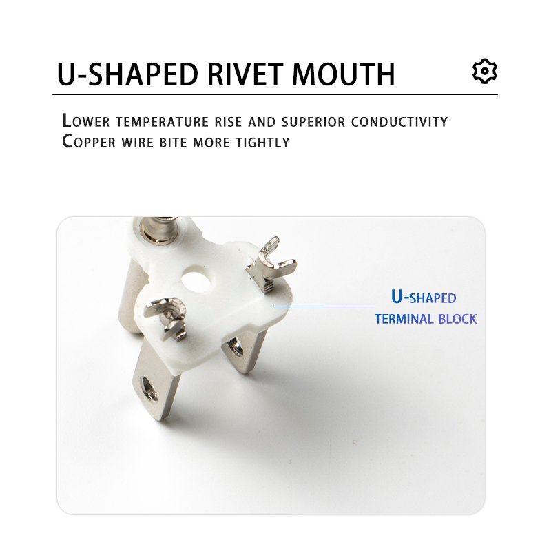 American Standard U Shape Integrated Inner Frame Copper And PBT Suitable For 13mm Thickness US Power Plug And Socket Insert