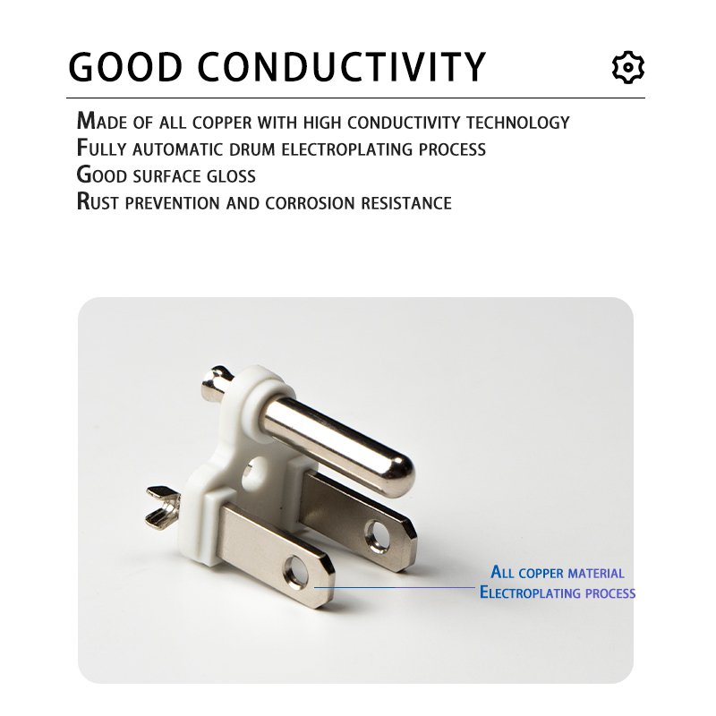 American Standard U Shape Integrated Inner Frame Copper And PBT Suitable For 13mm Thickness US Power Plug And Socket Insert