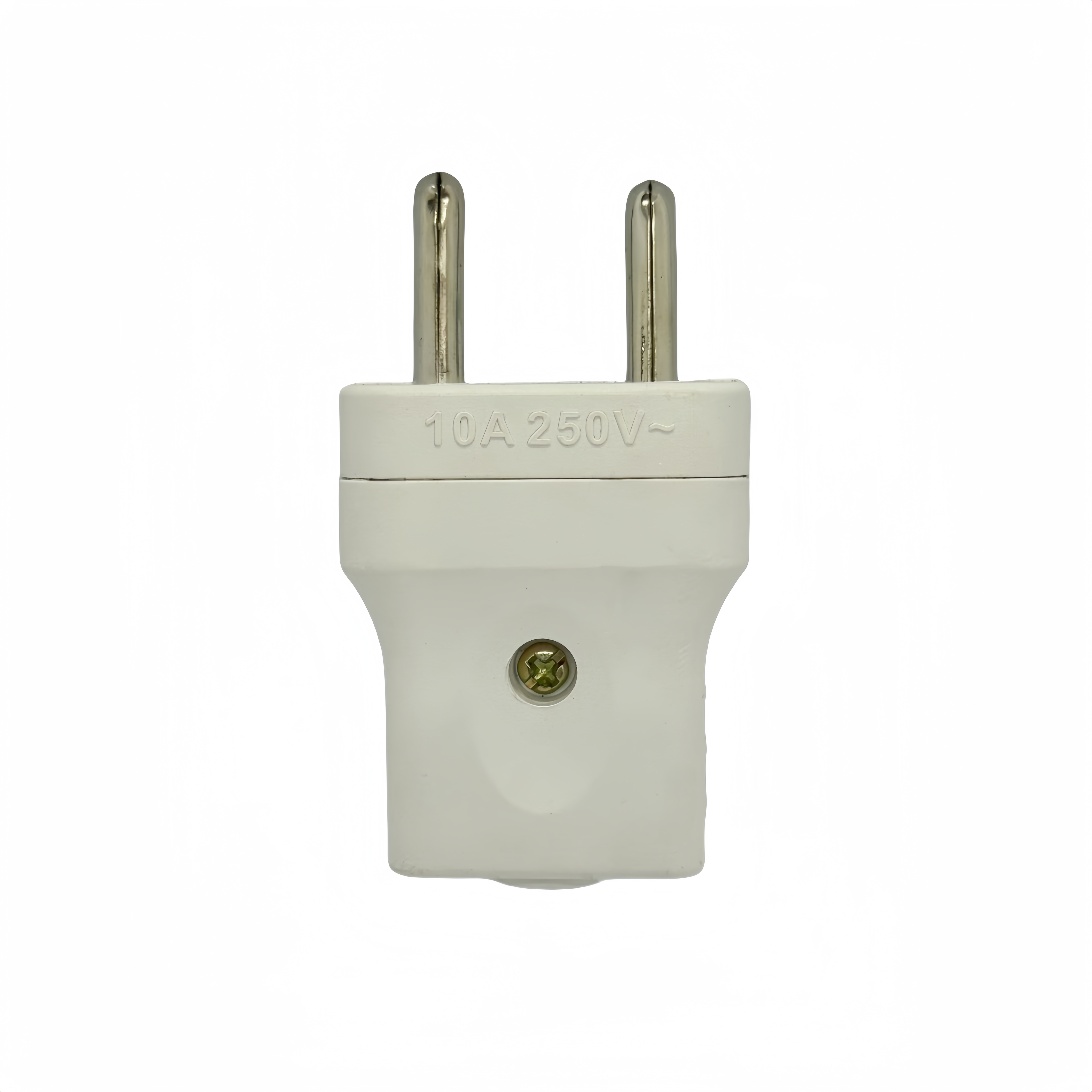 Plastics white Two-Pin EU Standard metal Electrical Plug Electrical supplies Connecting line plug
