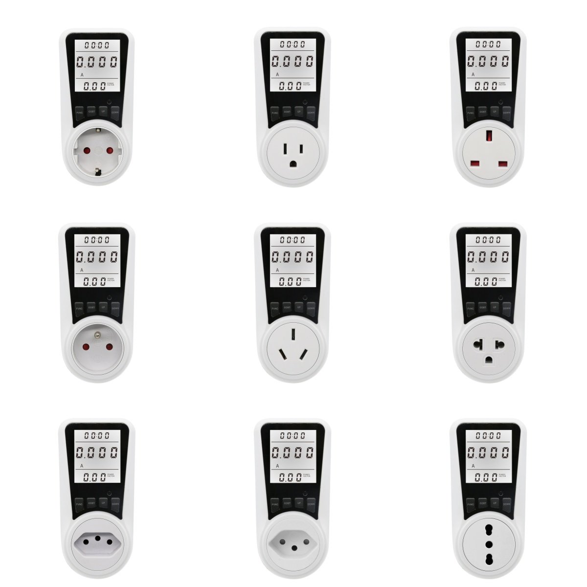 Electricity Usage Monitor for Home Kilowatt Meter Display Socket - Watt Meter that Plugs into Appliances to Measure Energy Usage