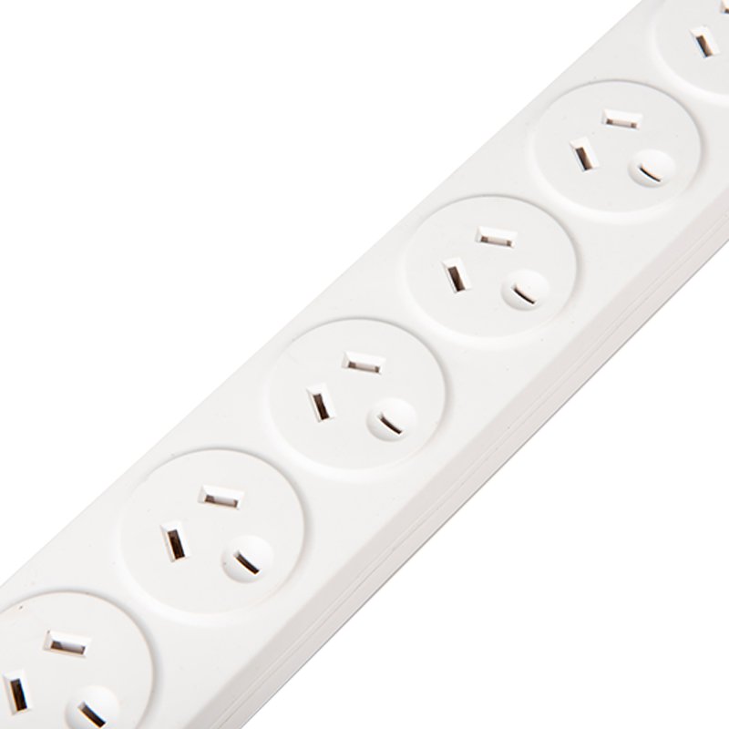 Australia Power Board 6 Way SAA AU Plug Overload Protector Multiple Outlets 10A 250V With Switches