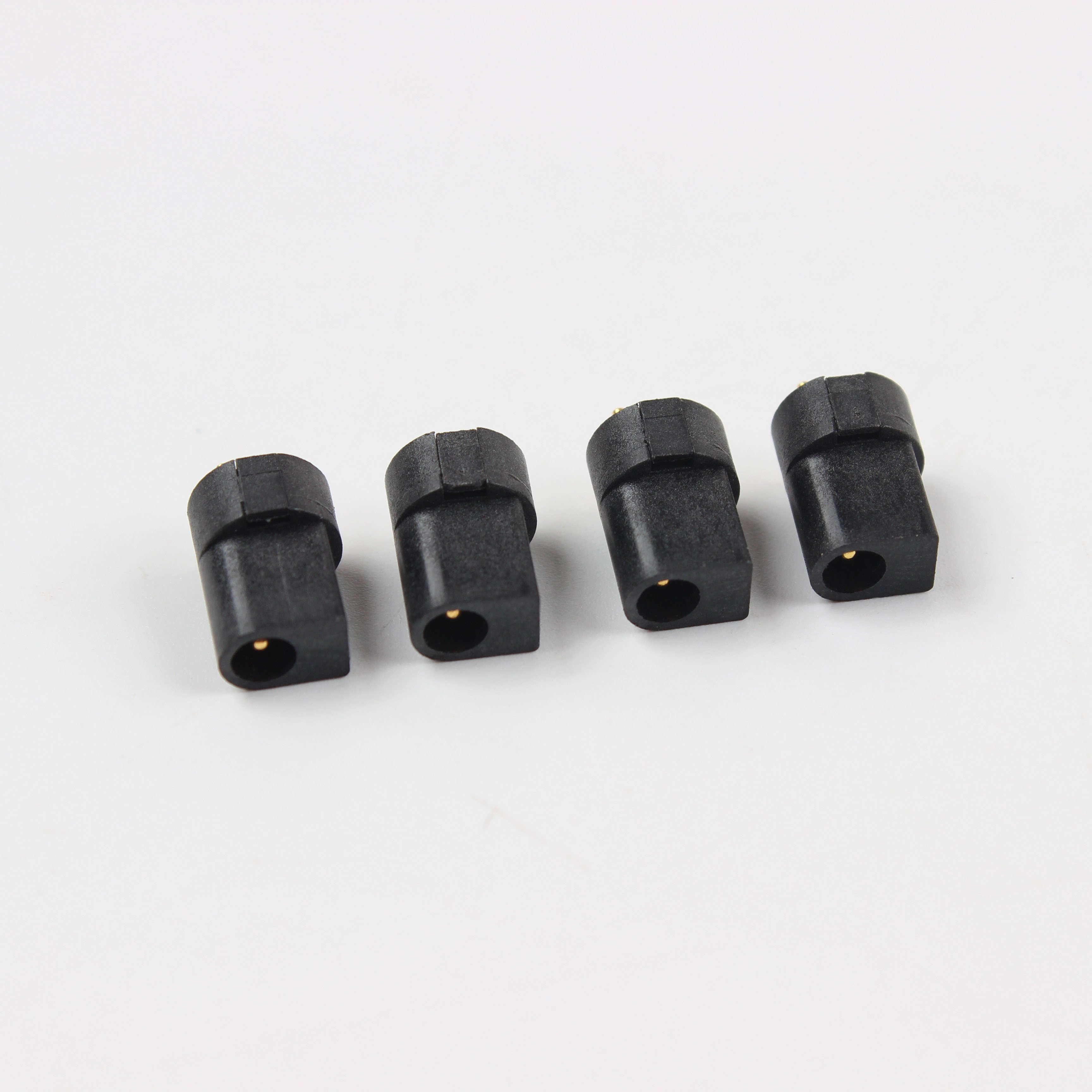 DC power socket DC097 gold-plated 3.5*1.3-pin socket three-legged vertical plug-in charging power socket