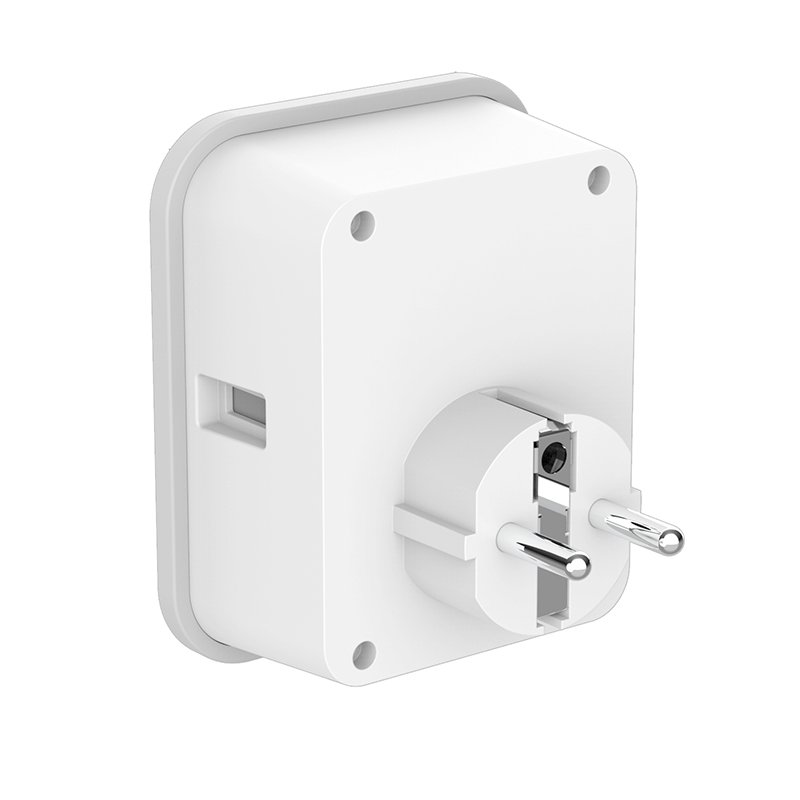 Single FR Outlet 2 USB Charging Ports WiFi Smart Wall Tap with Switch