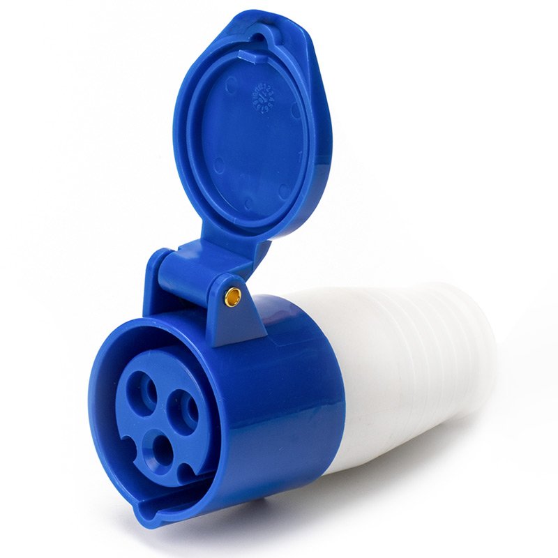 Economic Type IP44 3P 16A 220V Flush Mounted Male and Female Control 2P+E Industrial Plug