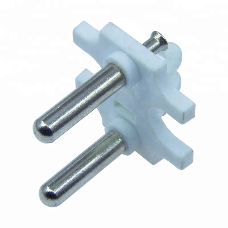 schuko plug insert. 16A europe plug insert. 4.8mm round brass pin
