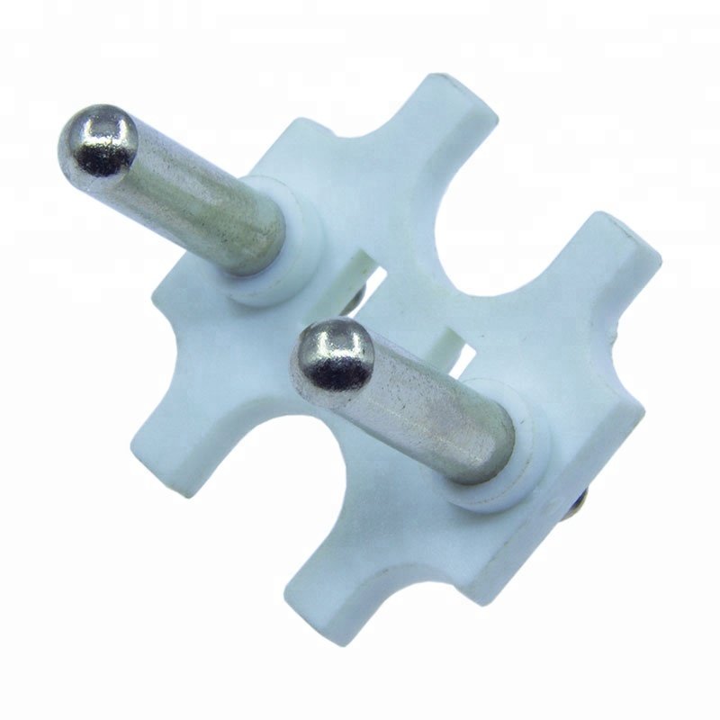 schuko plug insert. 16A europe plug insert. 4.8mm round brass pin