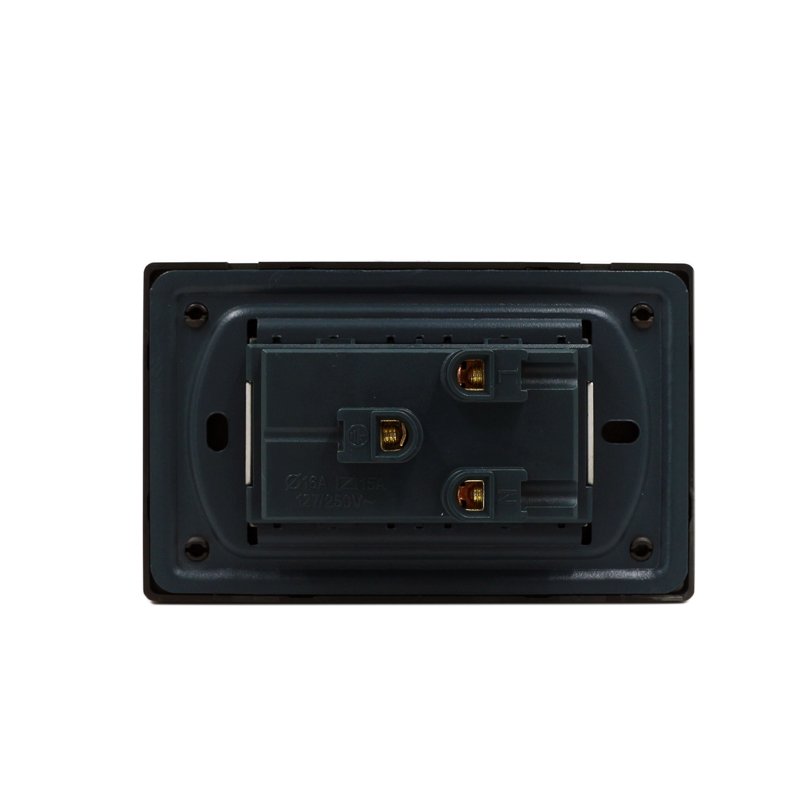 Double 3 Pin US Standard Socket Flush Mount Electrical Plug Socket Outlet 118 Type Wall Socket