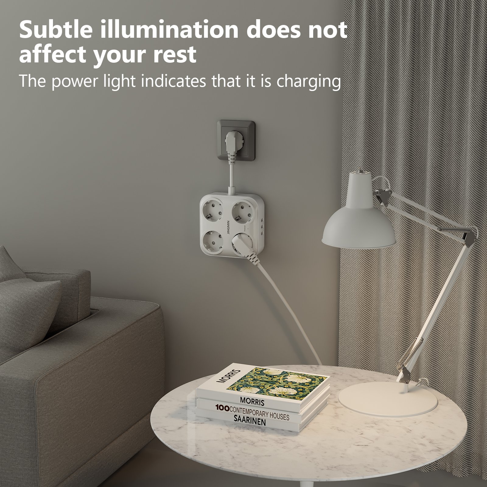 Wholesale 4 Outlets EU Plug With Socket USB Multi-socket Outlet With USB Power Socket Electrical Extension