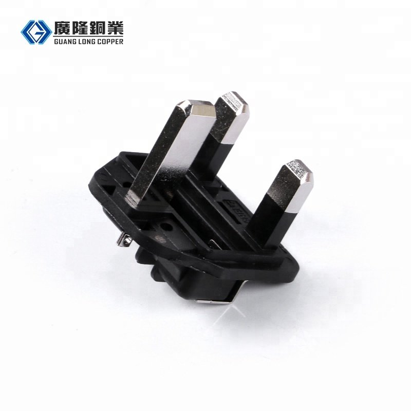 UK Brass Power Plug Insert 3 PIN 2B016C