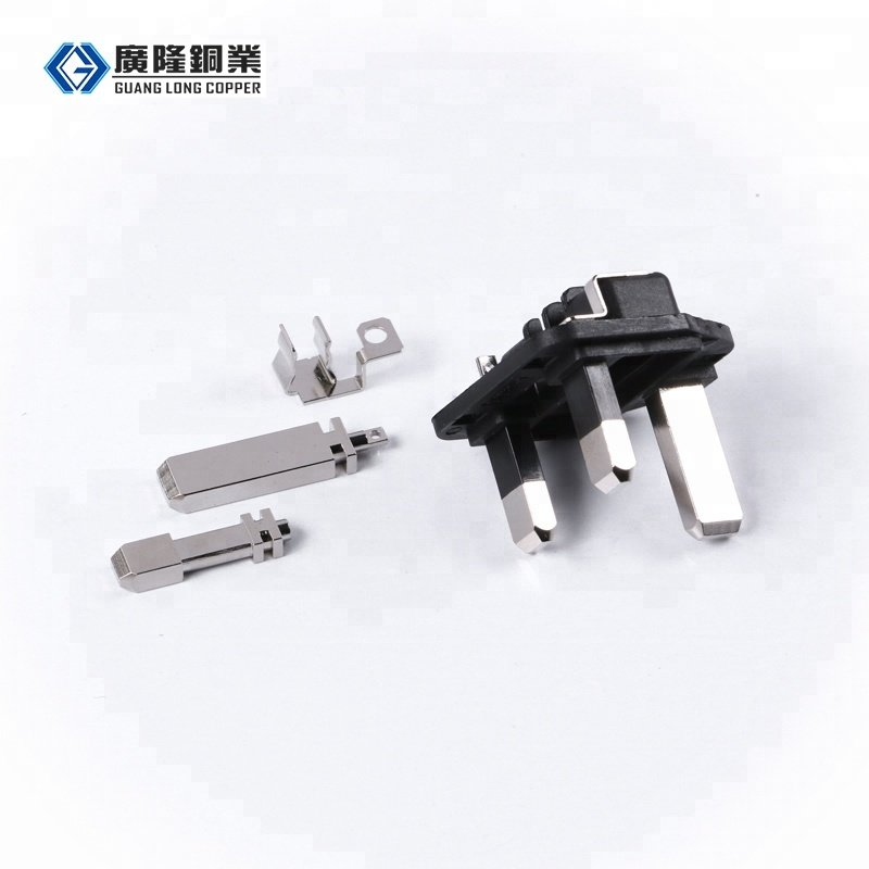 UK Brass Power Plug Insert 3 PIN 2B016C