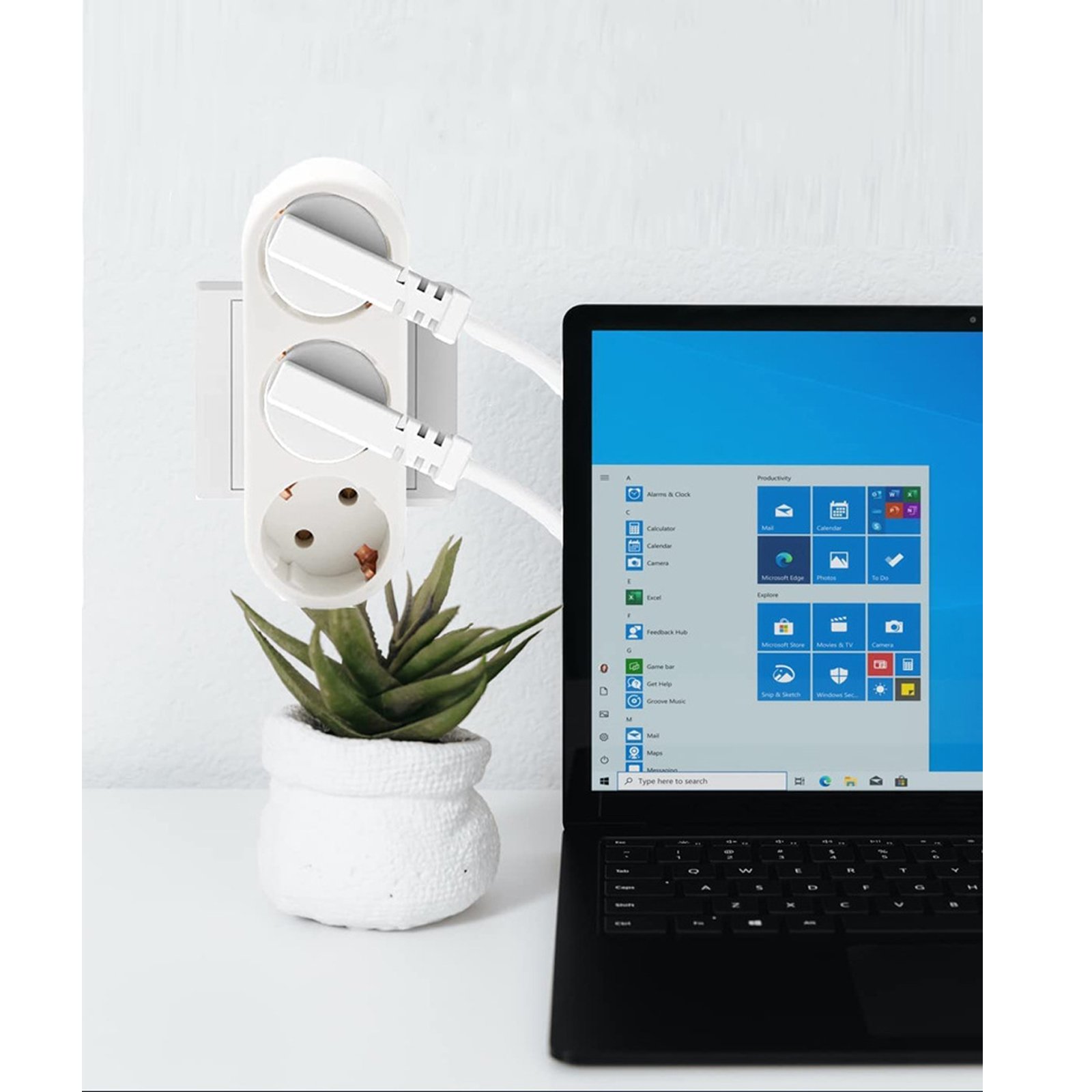 2022 New EU Standard Plug With Multi Socket Travel Adapters for Home Office