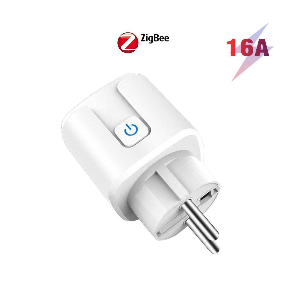 Smart Sockets EU Zigbee Plug Compatible with Alexa,Google Home Voice Control Wireless Remote Control Timer Schedule Smart Socket