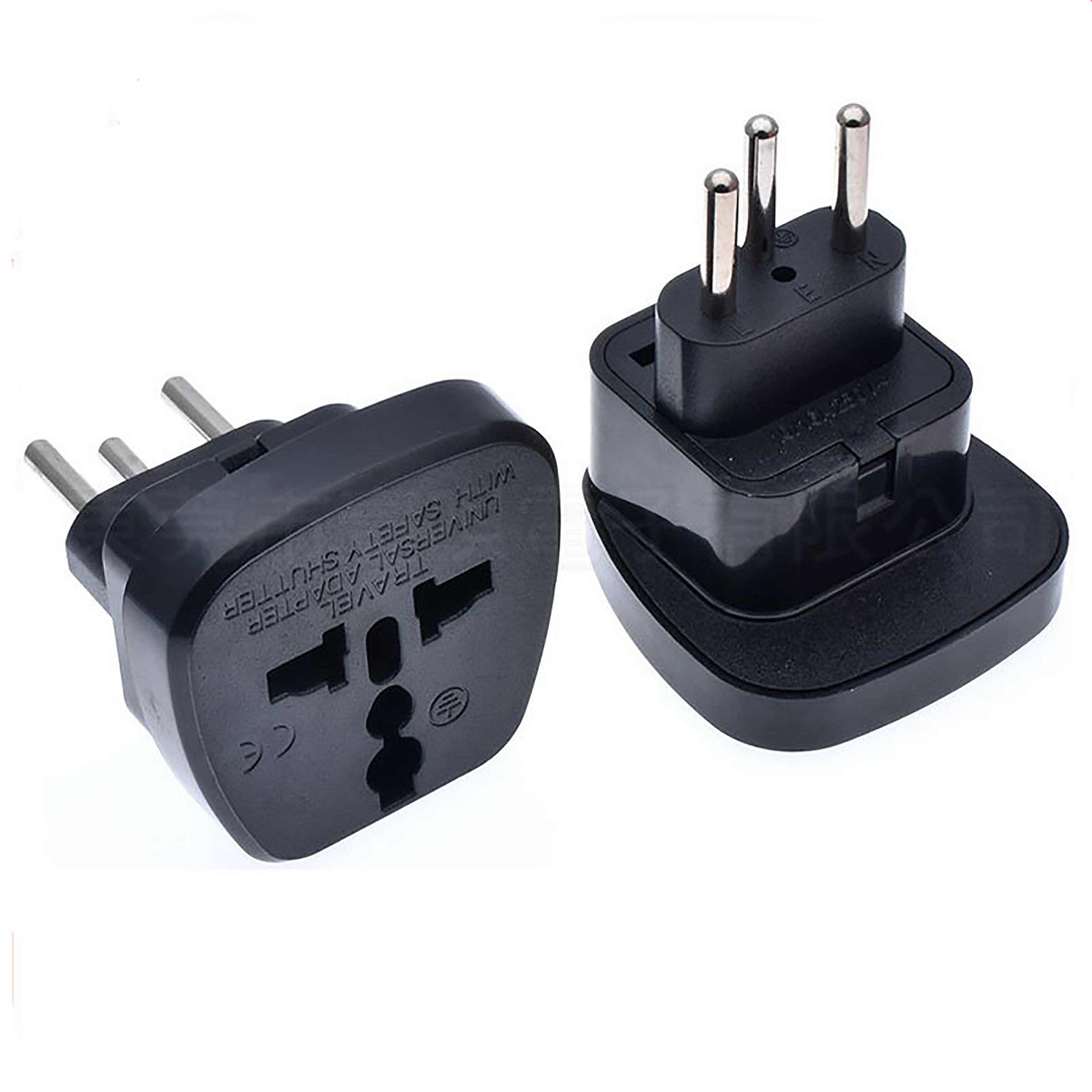 Brazil 3 Pin Plug Converter Travel Adapter Universal Converters Travel Adapter Wall AC Power Plug Adapter for EU