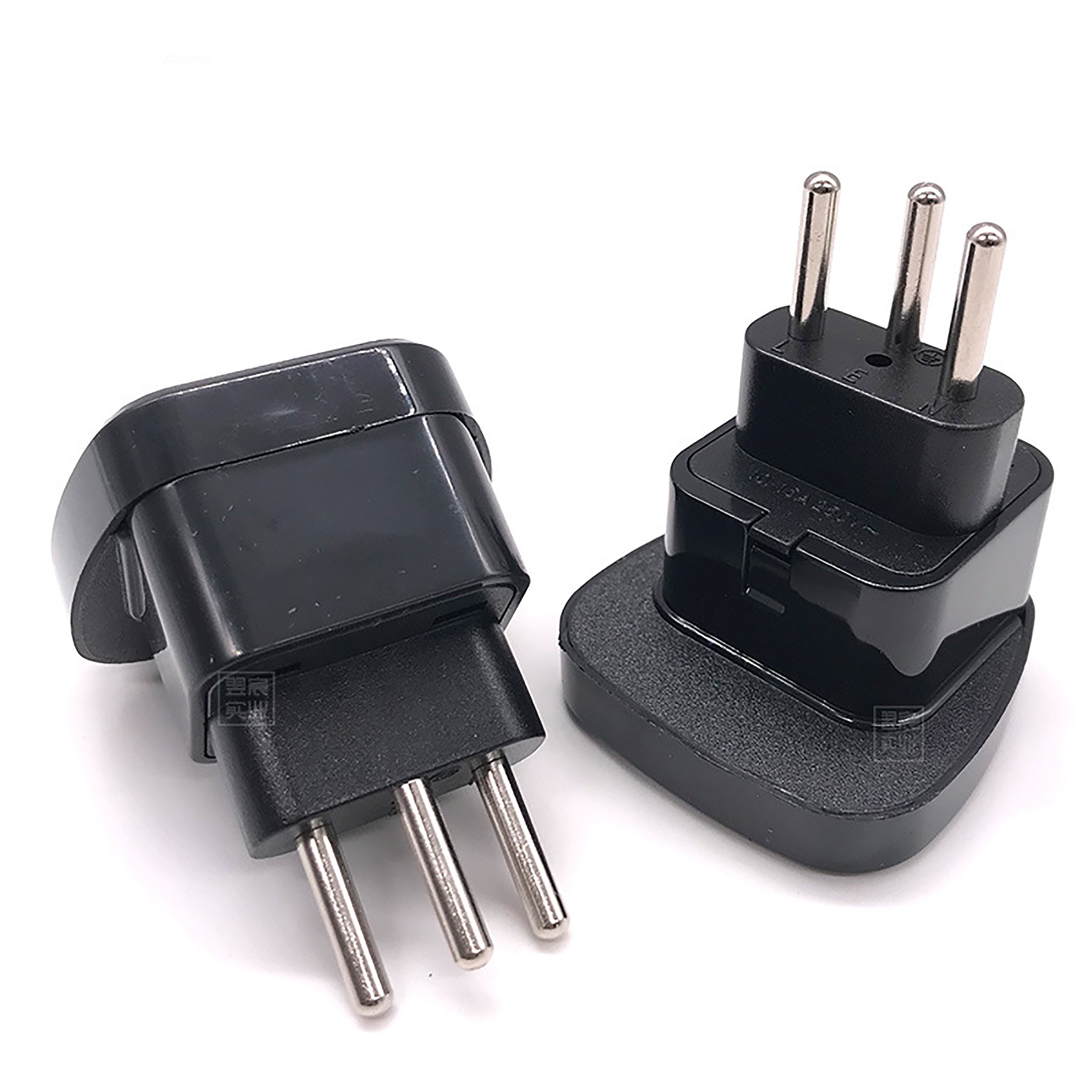 Brazil 3 Pin Plug Converter Travel Adapter Universal Converters Travel Adapter Wall AC Power Plug Adapter for EU