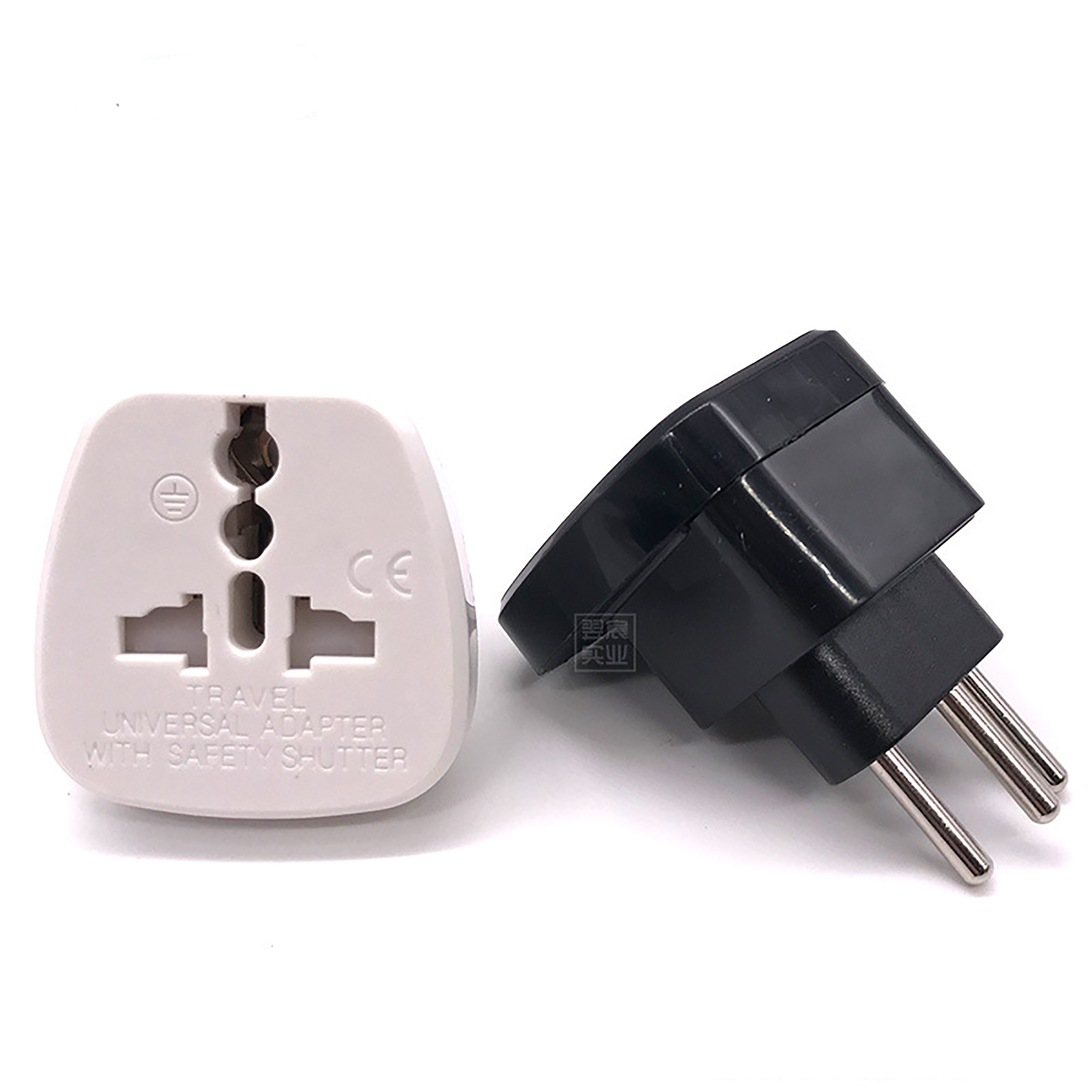 Brazil 3 Pin Plug Converter Travel Adapter Universal Converters Travel Adapter Wall AC Power Plug Adapter for EU
