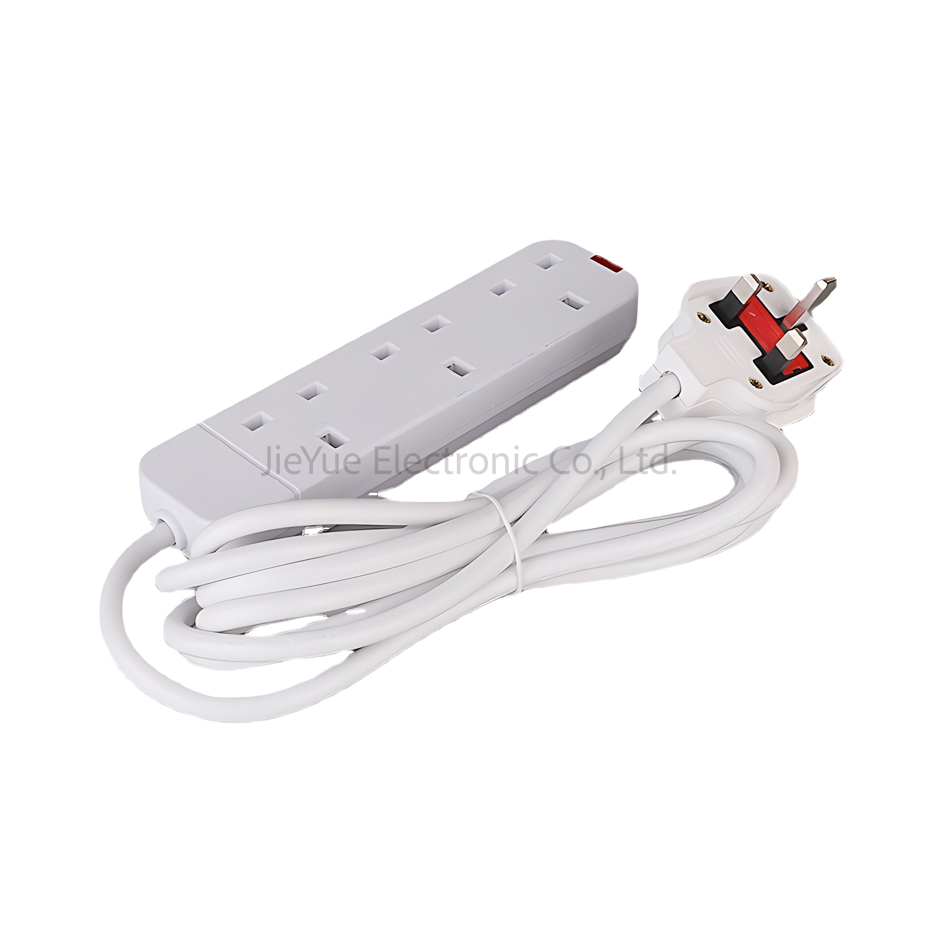 Power Strip with Extension Cord and Socket, African British Standard UK Plug 13A 3-meter Length 600w