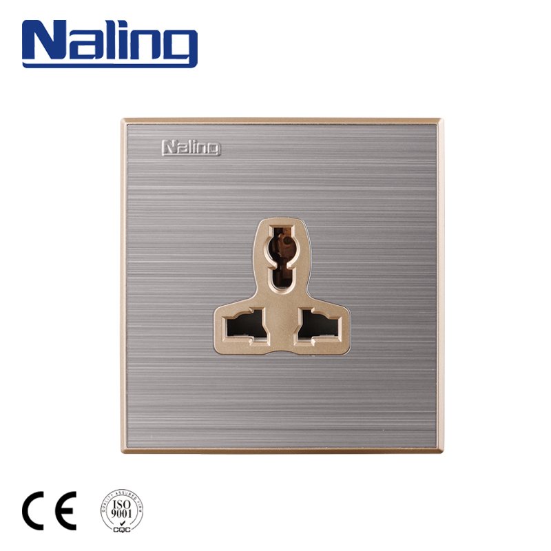 Naling Manufactured Products 13A Square 3 Pin Electrical Plug Switch Socket