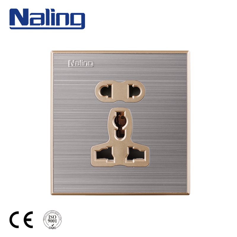 Naling Manufactured Products 13A Square 3 Pin Electrical Plug Switch Socket