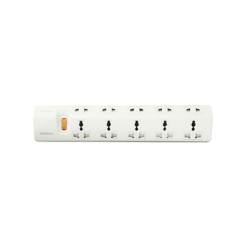 Cheap Wholesale Office Home Use 3000w Antiflaming Smart Plug Extension Cord With 8 Outlets And 4 Usb Ports