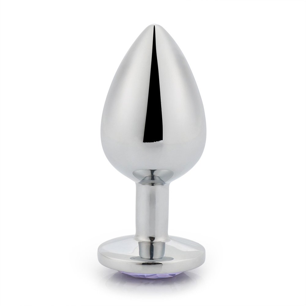 Male Butt Plug Anal Sex Toy Metal Stainless Butt Plug Set With Jewel 3 Different Sizes Sex Toy Tail Vibrator For Adult