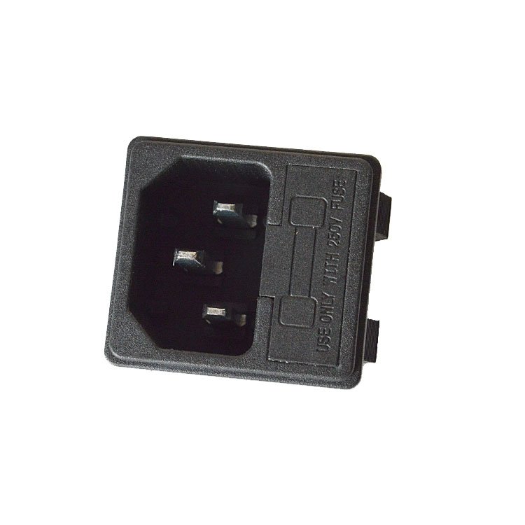 AC Power socket Inlet Module Plug Power Connector AC-02 3 pin female c13 c14 ac power socket