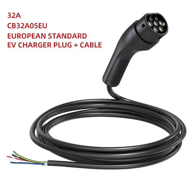 SUKFLOW factory high quality fast charging EV charger plug type 2 and cable three phase EV charging cable