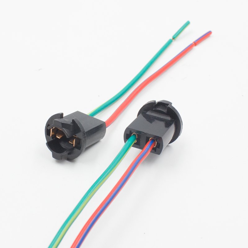 FSYLX T10 194 W5W LED bulb socket sensor harness 501 194 T10 T15 LED extension cable holder plug bulb socket